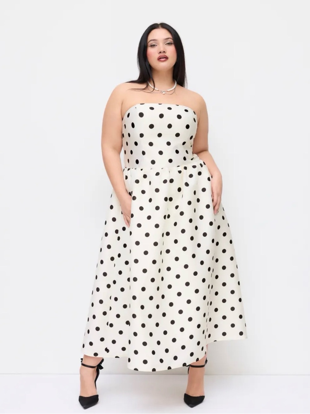VIRAL Cider Polka Dot Dress